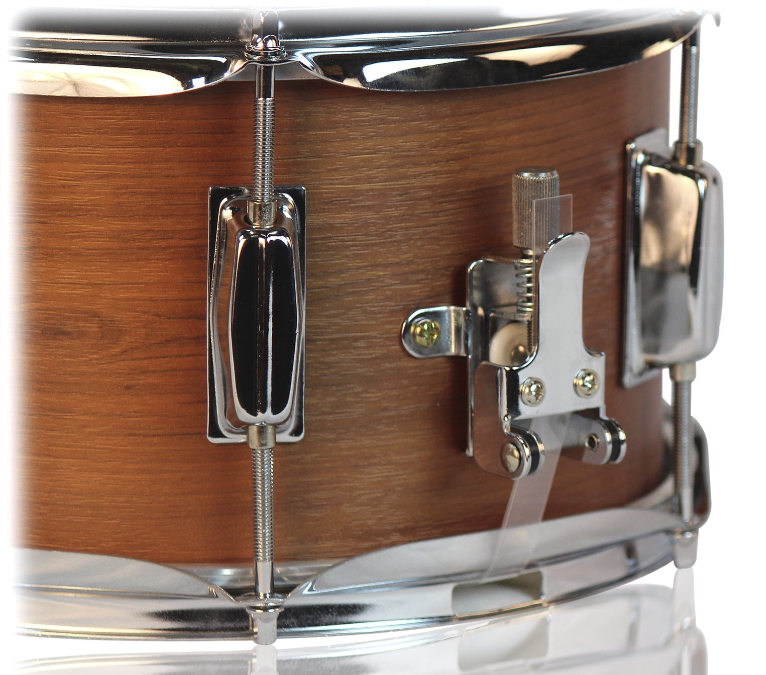 Popcorn Snare Drum by Griffin Soprano Firecracker 10" x 6" Poplar Wood Shell with Hickory PVC Concert Percussion Musical Instrument with Drummers Key and Deluxe Snare Strainer Beginner & Professional