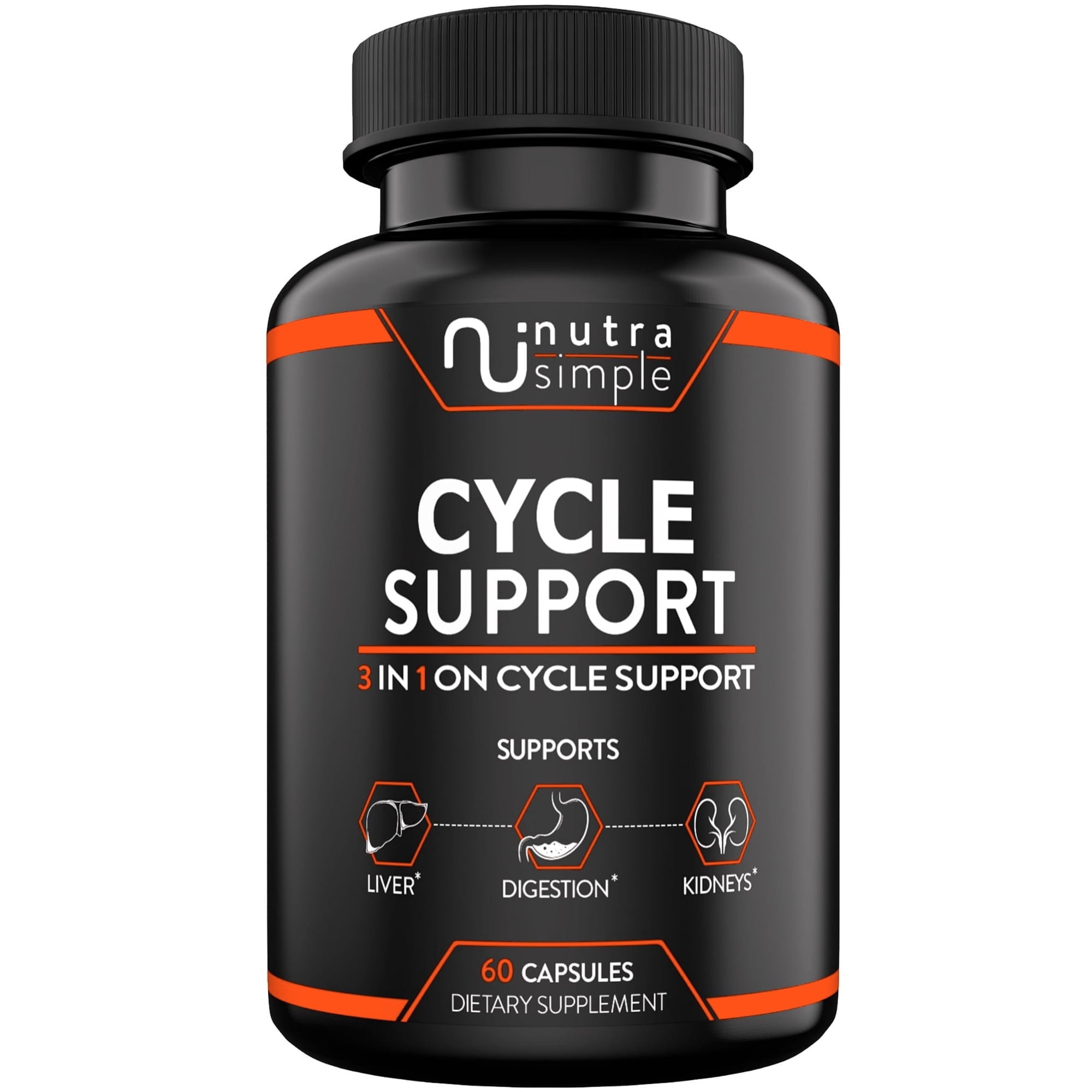 Nutra Simple Cycle Support Supplement Liver and Body Detox Supplement 60 Capsules