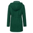 thumbnail image 3 of Gabardina impermeable LOMON con capucha larga para mujer, 3 of 6