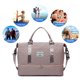 thumbnail image 4 of Bolsa de ejercicio informal unisex bolso bandolera de gran capacidad para fin de semana bolso sencillo para exteriores, 4 of 7