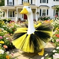 thumbnail image 7 of Porch Goose Outfit,Summer Travel Goose Statue Decor Set,Mesh Skirt Princess Crown Suit,23" Lawn Goose Statue Decoration for Front Door Garden Yard, 7 of 7