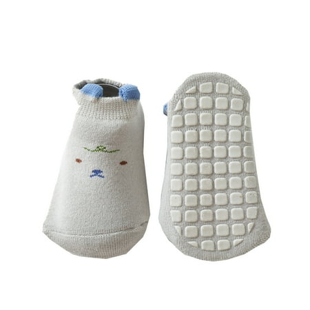 

Autumn Winter Thick Children Floor Socks Dotted Glue Baby Cartoon Short Socks Solid Color Boneless Socks Toddler Boy Girl Socks