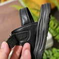 thumbnail image 6 of (0-3.5Years) Boys Girls Vintage Double Buckle Sandals Closed Toe Anti-Kick Soft Non-Slip Sole Summer Shoes for Toddler Baby Kids Black 6.5 Toddler(23), 6 of 8