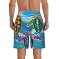 thumbnail image 3 of Bixox Men's Little Sea Turtles printing Casual Classic Fit Short Summer Beach Shorts, 3 of 6