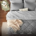 thumbnail image 4 of U by Bedsure Full Size Comforter Sets - 7 Pieces Reversible Full Bed in a Bag, Grey Full Bedding Sets with Comforters, Sheets, Pillowcases & Shams, 4 of 8