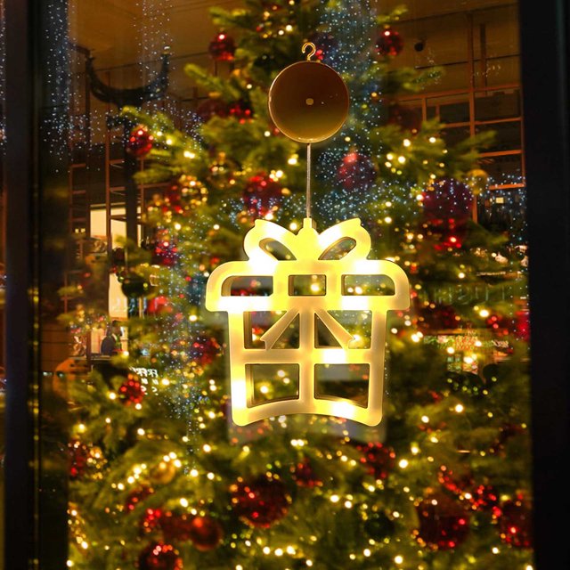 Luces Navideñas para Ventana onlyliua Decoración con Ventosa Batería LED