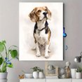 thumbnail image 4 of Beagle Dog Portrait Canvas Print Wall Art for Living Room Bedroom Office Hallway Apartment Decor, 4 of 8