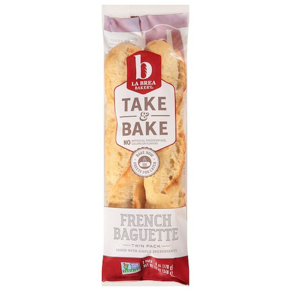 Labrea Bakery French Take and Bake Baguette Bread - Twin Pack, 12
