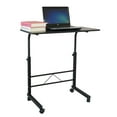 thumbnail image 2 of IVV Height Adjustable Computer Desk with Wheels, 31.49"W Portable Rolling Laptop Table for Small Space, Black, 2 of 7