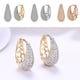 thumbnail image 5 of Guardurnaity 2 uds. Pendientes para mujer, Clip para orejas, pendientes pequeños y elegantes brillantes para mujer, colgante de oreja, accesorio de moda, Ropa, zapatos y accesorios Miscelánea Plata Guardurnaity AP017942-02, 5 of 6