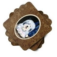 thumbnail image 2 of Carolines Treasures SS8443FC Starry Night Old English Sheepdog Foam Coaster Set of 4 3 1/2 x 3 1/2 multicolor, 2 of 3