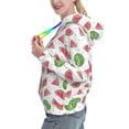 thumbnail image 2 of Cauagu Hand Drawn Watermelon for Women's Hooded Sweatshirts Pullover Hoodie for Women Fall Workout Sweat Long Sleeve Preppy Sweatshirts-Medium, 2 of 7