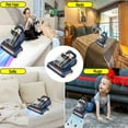 thumbnail image 3 of THBYQK Bed Vacuum Cleaner,16Kpa Suction Double Cup Cordless Mattress Vacuum Cleaner with Ultrasonic and LED Display,18000 RPM/Min Brushroll,Cordless Vacuum for Pet Hair,Sofas,Blankets,Mattresses,etc., 3 of 9