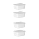thumbnail image 1 of Naiovety Contenedores de almacenamiento transparentes - Fácil organización Tapa transparente Grado alimenticio Apilable Blanco lechoso 2 Blanco lechoso 2 piezas 2Conjunto, 1 of 6