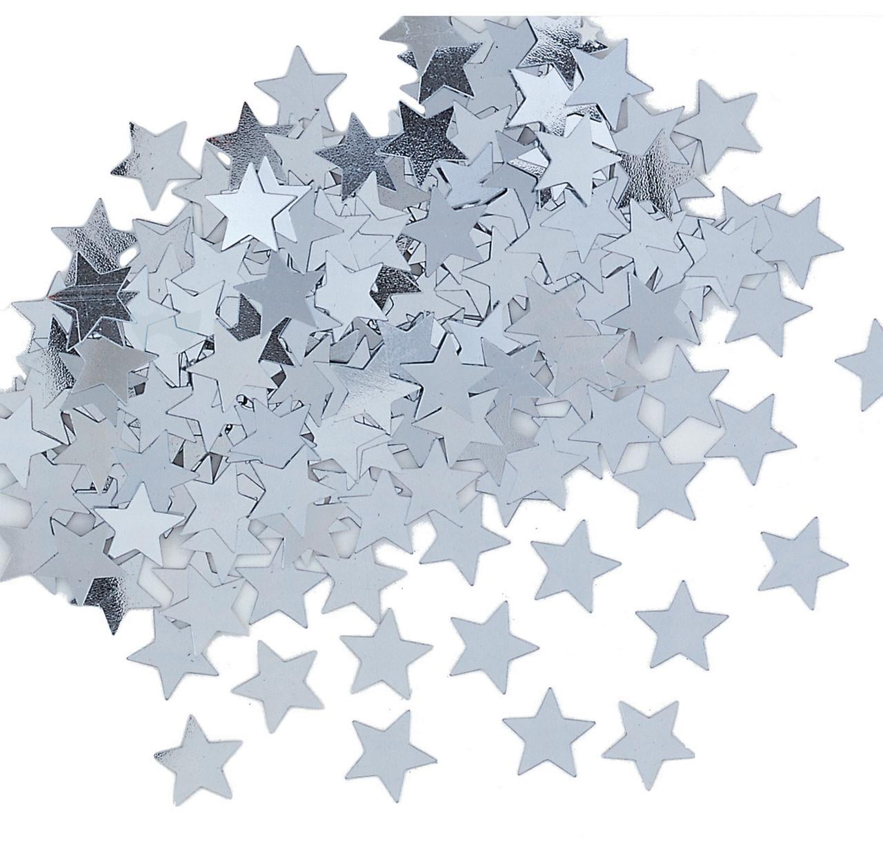 Foil Star Confetti, 0.5 oz, Silver - Walmart.com - Walmart.com
