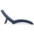thumbnail image 3 of WestinTrends Outdoor HDPE In-Pool Patio Chaise Lounge Chair With Wheels, Navy Blue, 3 of 13