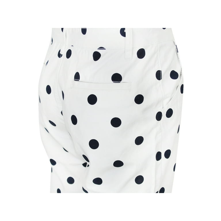 Carrots By Anwar Carrots Men’s Polka Dots Cotton Pants White