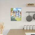 thumbnail image 6 of Lsque Bluey Pattern Decorative Picture – Unique Modern Wall Art, Ready-to-Hang Canvas Print for Home (Vertical), 6 of 6