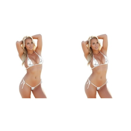 Wijhcboe 2 Pack Swimsuit Snap Crotch Lingerie plus Women G String Bikini Bodysuit Lingerie for Women with Robe Set Top + Shiny Lonely Lingerie Eye Catching Micro Sexy Lingerie for Women Bodysuit Bre