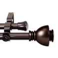 thumbnail image 2 of Central Design 4786-487 0.8125 in. Kingsly Double Curtain Rod with 48 to 84 in. Extension, Cocoa, 2 of 2