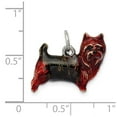 thumbnail image 2 of Sterling Silver Enameled Small Profile Yorkie Charm - 3.4 Grams - Measures 15x17mm Wide, 2 of 2