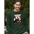 thumbnail image 2 of Corgi Miss You Sweatshirt Men -Image by Shutterstock, Male 5X-Large, 2 of 4