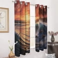 thumbnail image 2 of Sunset Jumping Dolphin Modern Window for Living Room Curtains for Child Bedroom Kitchen Decor Blinds Drapes, 2 of 7