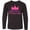 AB-Black, variant on Inktastic Birthday Princess, Crown, Stars - Pink Purple Long Sleeve Youth T-Shirt