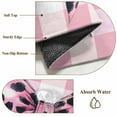 thumbnail image 2 of Checkered Bow Area Rug 3x5 Washable Rug Non Slip Butterfly Tie Pink Black Leopard Print Large Area Rug Indoor Floor Carpet for Entryway Bedroom Kitchen Living Room Home Office Dining Room Nursery, 2 of 8