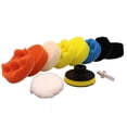 thumbnail image 3 of Almohadilla de pulido de taladro de 3 pulgadas, Kit de almohadillas de pulido de espuma para coche de 11 piezas, kit de pulido de accesorio de pulidor de taladro para pulido de coche, 3 of 5