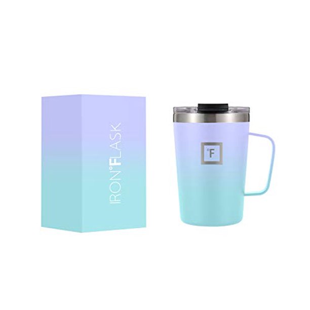 IRON °FLASK Grip Coffee Mug 12 Oz, Leak Proof, Vacuum Insulated