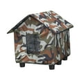 thumbnail image 4 of BELOVING Maison pour Chat Extérieure Chenil Anti-Froid Fournitures pour Animaux Maison Pliable Isolée Multicolore, 4 of 10