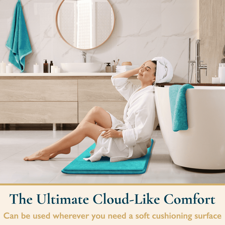 Cloud Shaped Bath Mat, Soft, Cushioned Bathtub Mat