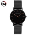 thumbnail image 4 of Reloj de malla de acero inoxidable con movimiento japonés, resistente yeacher 3690-B36-WFF, 4 of 5