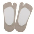 thumbnail image 3 of Five Finger Toe Socks Men Fashion Breathable Nonslip Socks Anti Skid Short Invisible Socks , Beige, 3 of 8