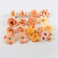 thumbnail image 3 of 20 PCS Mini Silk Flower Heads Small Pink Fake Rose Daisy Faux Flowers Bulk for Crafts Artificial Loose Fabric Flowers Heads Sunflower Bulk for Wedding Hair Cap Dresses Decorations, 3 of 8