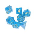thumbnail image 4 of Dados RPG, Dados Poliédricos De 7 Piezas Resistentes Al Desgaste Respetuosos Con El Medio Ambiente Con Borde Afilado Para La Enseñanza De Matemáticas ANGGREK RPG Dice Set, 4 of 8