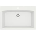 thumbnail image 3 of Karran Usa QT-712-WH Quartz Qt 33" Drop In Single Basin Quartz Composite Kitchen Sink -, 3 of 7
