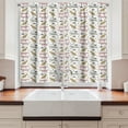 thumbnail image 2 of Ambesonne Animal Print Kitchen Curtains, Leopards, 55"x45", White Multicolor, 2 of 3