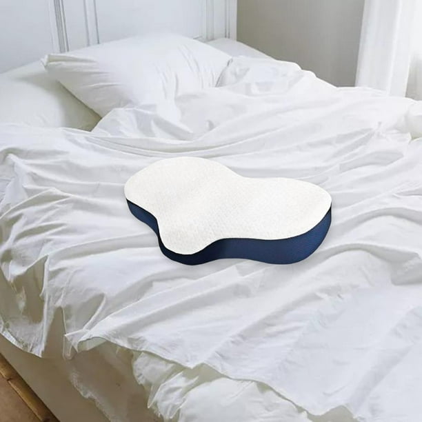 Almohada cervical de espuma almohada ortopedica Azul c shamjiam almohada cervical Walmart en linea