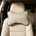 thumbnail image 5 of DAMAI Car Headrest Pillow, Soft Breathable Auto Car Seat Neck Rest Pad with Dog Bone Shape & Leather Design, Comfortable Head Neck Support Cushion for Traveling Car Home Office Chair, 5 of 6