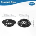 thumbnail image 3 of Uxcell Paquete de 20 Respiraderos Circulares de Soffit, 29mm/1.14 Pulgadas Respiraderos Redondos de Acero Inoxidable con Rejilla para Baño Hogar/ Oficina/Cocina/Armario/Guardarropa [Negro], 3 of 7