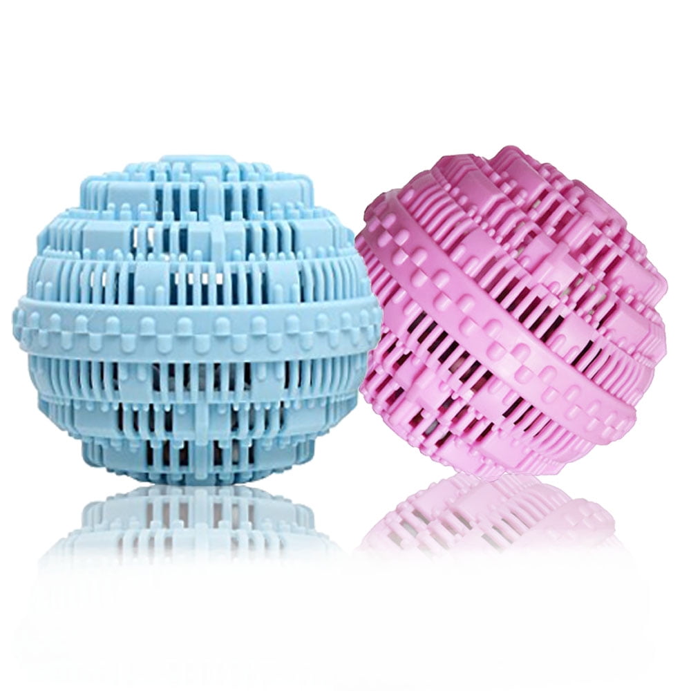 RightOn Eco-Friendly Wash Ball Super Laundry Balls for 1500 Washings,Set of 2(Light Blue and Light Purple)