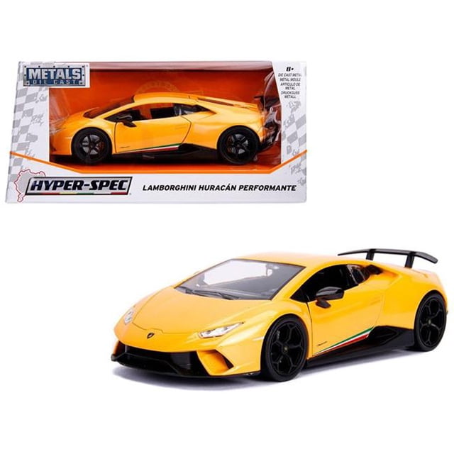 Jada Toys 99707 Modèle Réduit de Voiture Lamborghini Huracan Perfomante 1 à 24 en Métal Jaune