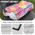 thumbnail image 6 of Whosucclay 4 Pockets Golf Cart Seat Cover for All Weather Off-Road, Anti-Scratch Breathable Golf Cart Seat Protector, Rainbow Palm Jungle, 6 of 7