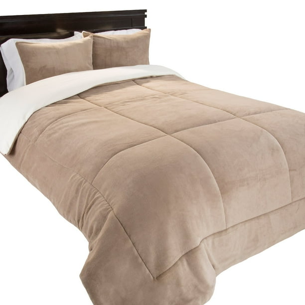 Sherpa/Fleece Comforter Set by Lavish Home
