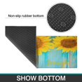 thumbnail image 7 of 2 Piece Gray Wood Sunflower Flowers Rug Kitchen Rug Set, Decor Kitchen Rugs, Absorbent Non-Slip Washable Floor Mats, Home Indoor Runner Rugs 17"x47"+17"x30", 7 of 7