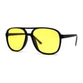 thumbnail image 2 of Antiglare Polarized Mens Classical Retro Racer Plastic Pilots Sunglasses Black Yellow, 2 of 4