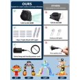 thumbnail image 3 of Replacement Air Blower for Inflatables .A Inflatable Air Fan Blower with Bright Colorful Projection Lamp LED Light &v/A Adapter for Halloween Christmas Inflatable Outdoor Decoratio, 3 of 7
