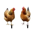 thumbnail image 3 of Estatua de Gallina, Estacas de Jardín, Esculturas Decorativas de Animales, Figuras de Pollo de Arte de Patio, Inserto de Tierra para Decoraciones de P, 3 of 8